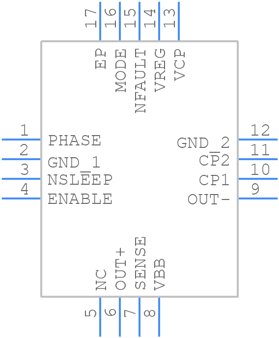 DRV8800RTYR - Texas Instruments - PCB symbol