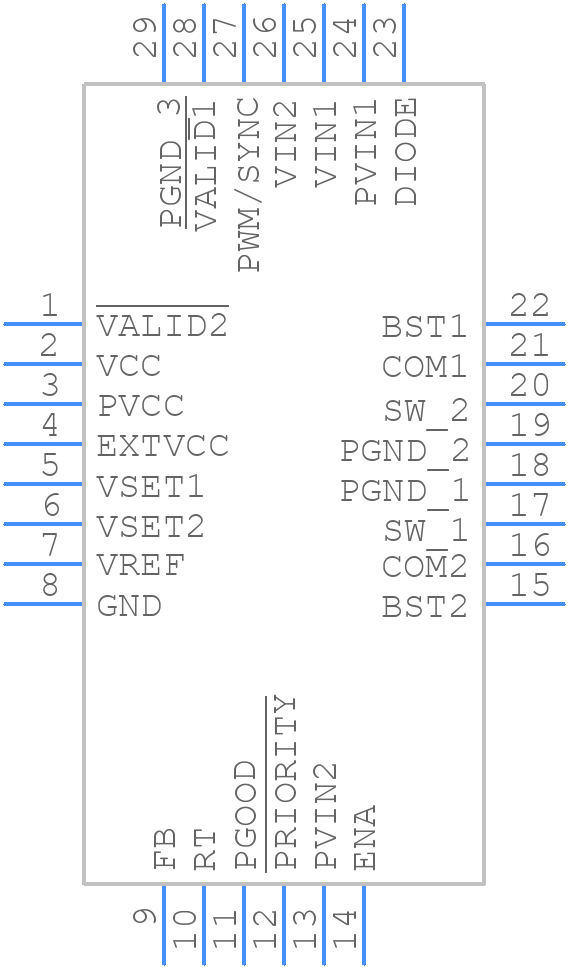 LTC3126EUFD#PBF - Analog Devices - PCB symbol