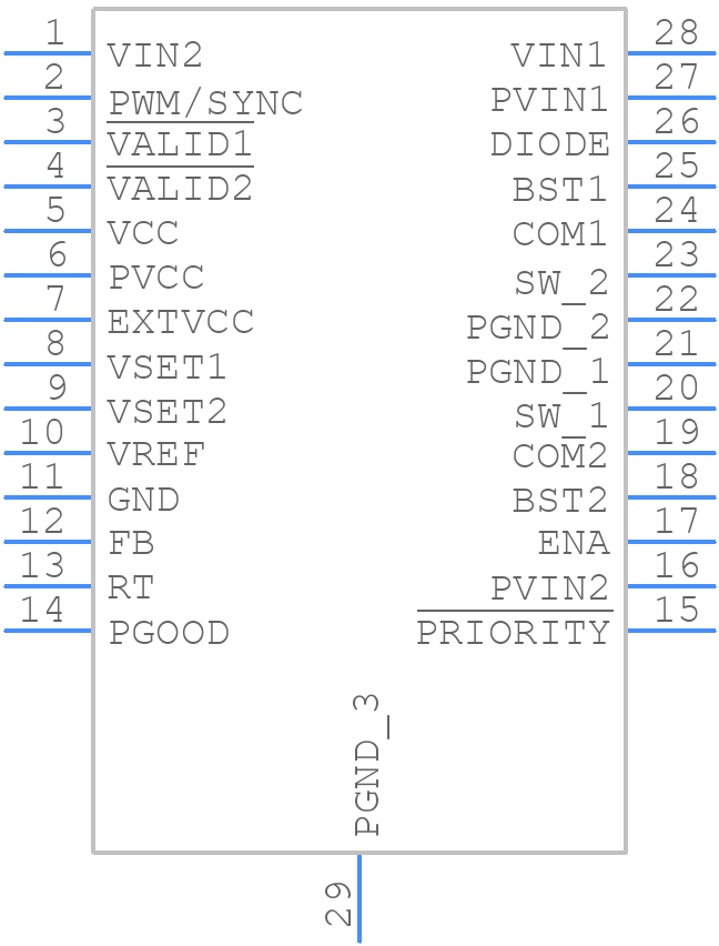 LTC3126EFE#PBF - Analog Devices - PCB symbol