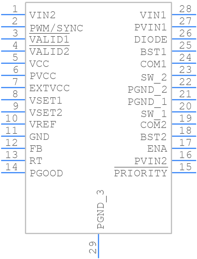 LTC3126EFE#TRPBF - Analog Devices - PCB symbol