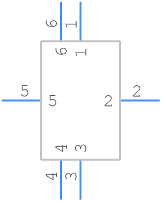 BBD-06PMFP-LC7001 - Amphenol - PCB symbol