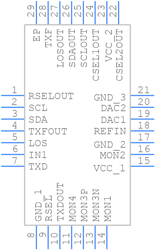 DS1878T+T - Analog Devices - PCB symbol