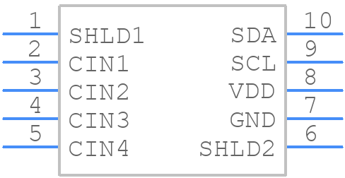 FDC1004DGST - Texas Instruments - PCB symbol
