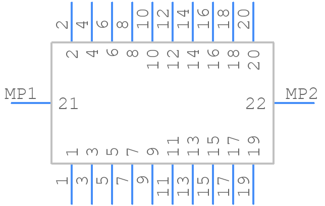 DF12(5.0)-20DP-0.5V(86) - Hirose - PCB symbol