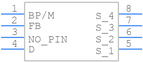 LNK3204P - Power Integrations - PCB symbol