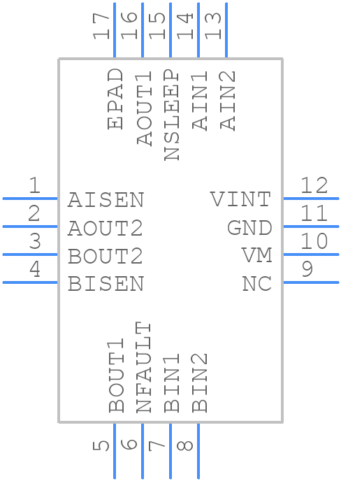 DRV8833CRTER - Texas Instruments - PCB symbol