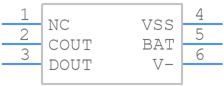 BQ29702DSER - Texas Instruments - PCB symbol