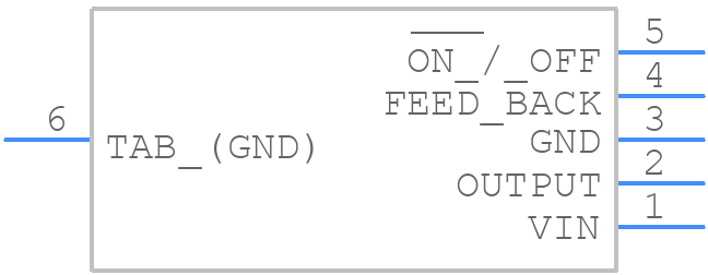 LM2596SX-5.0/NOPB - Texas Instruments - PCB symbol