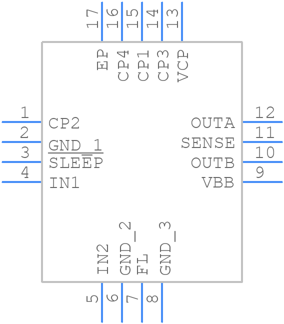 A3918SESTR-T - Allegro Microsystems - PCB symbol