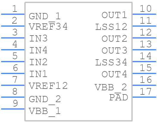 A4954ELPTR-T - Allegro Microsystems - PCB symbol