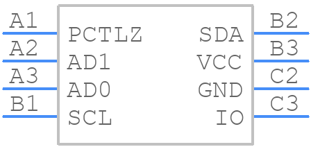 DS2482X-100+U - Analog Devices - PCB symbol
