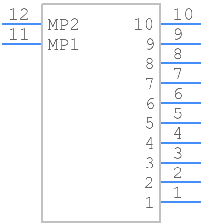 FH34SRJ-10S-0.5SH(50) - Hirose - PCB symbol