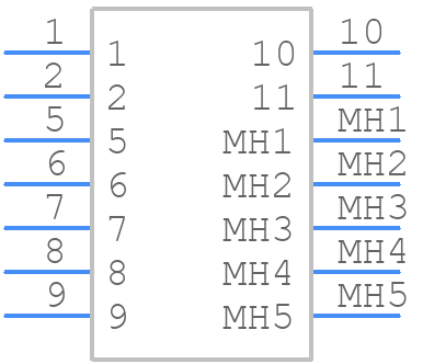 STX-3100-9C - Kycon - PCB symbol