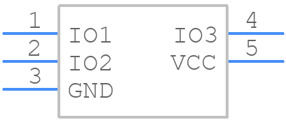 TPD3E001DRLR - Texas Instruments - PCB symbol