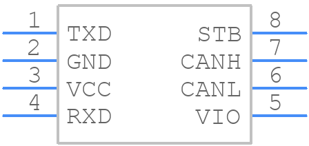 TCAN1042HVDRQ1 - Texas Instruments - PCB symbol