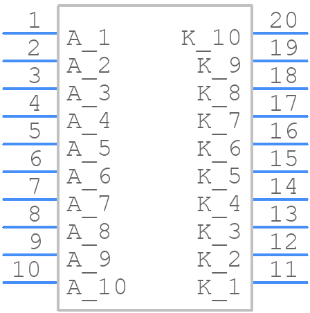 DC7G3HWA - Kingbright - PCB symbol
