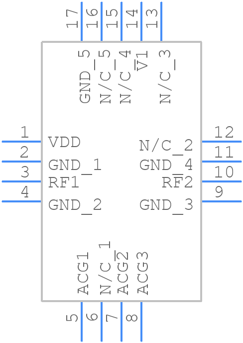HMC802ALP3E - Analog Devices - PCB symbol