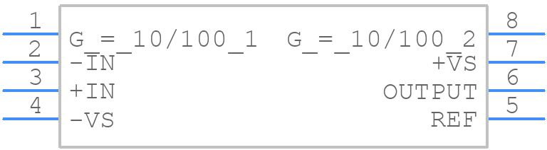 AD621ARZ-RL - Analog Devices - PCB symbol