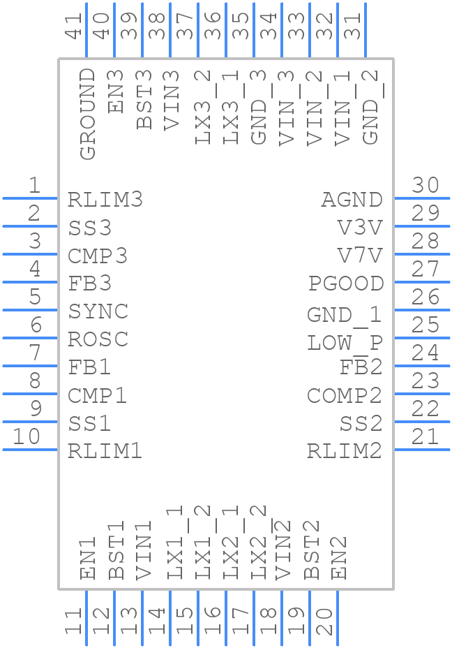 TPS65251RHAR - Texas Instruments - PCB symbol