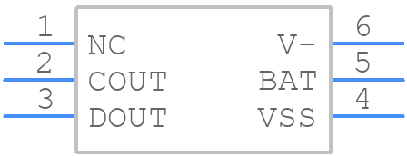 BQ29717DSET - Texas Instruments - PCB symbol