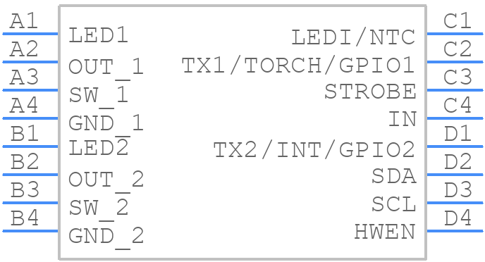 LM3559TLE/NOPB - Texas Instruments - PCB symbol