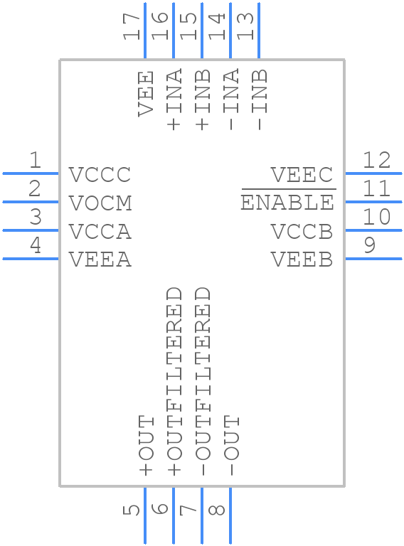 LT6402CUD-20#PBF - Analog Devices - PCB symbol