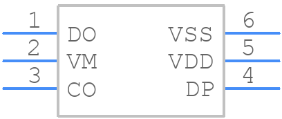 S-8261AAJMD-G2JT2G - SII Semiconductor - PCB symbol