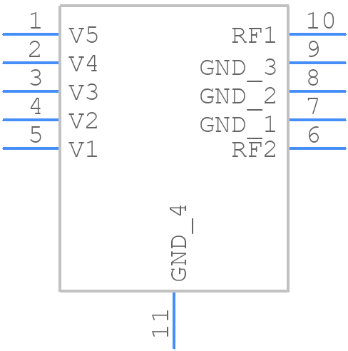 HMC273AMS10GETR - Analog Devices - PCB symbol
