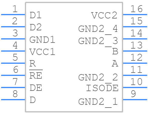 ISO1176TDW - Texas Instruments - PCB symbol