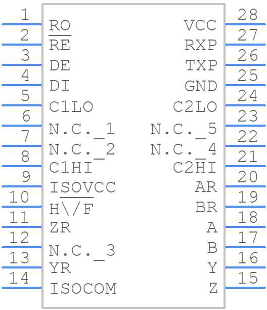 MAX3157EAI+ - Analog Devices - PCB symbol