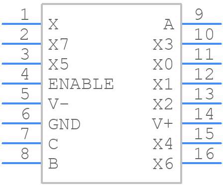 DG4051EEN-T1-GE4 - Vishay - PCB symbol