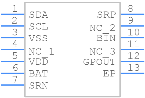 BQ27441DRZR-G1A - Texas Instruments - PCB symbol