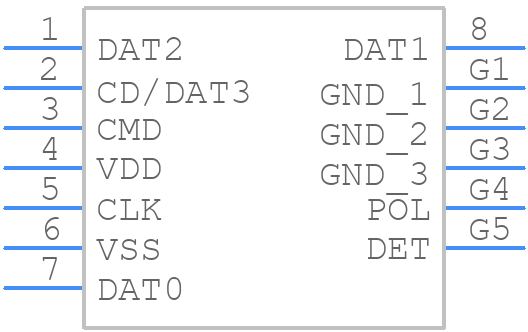 0475710001 - Molex - PCB symbol