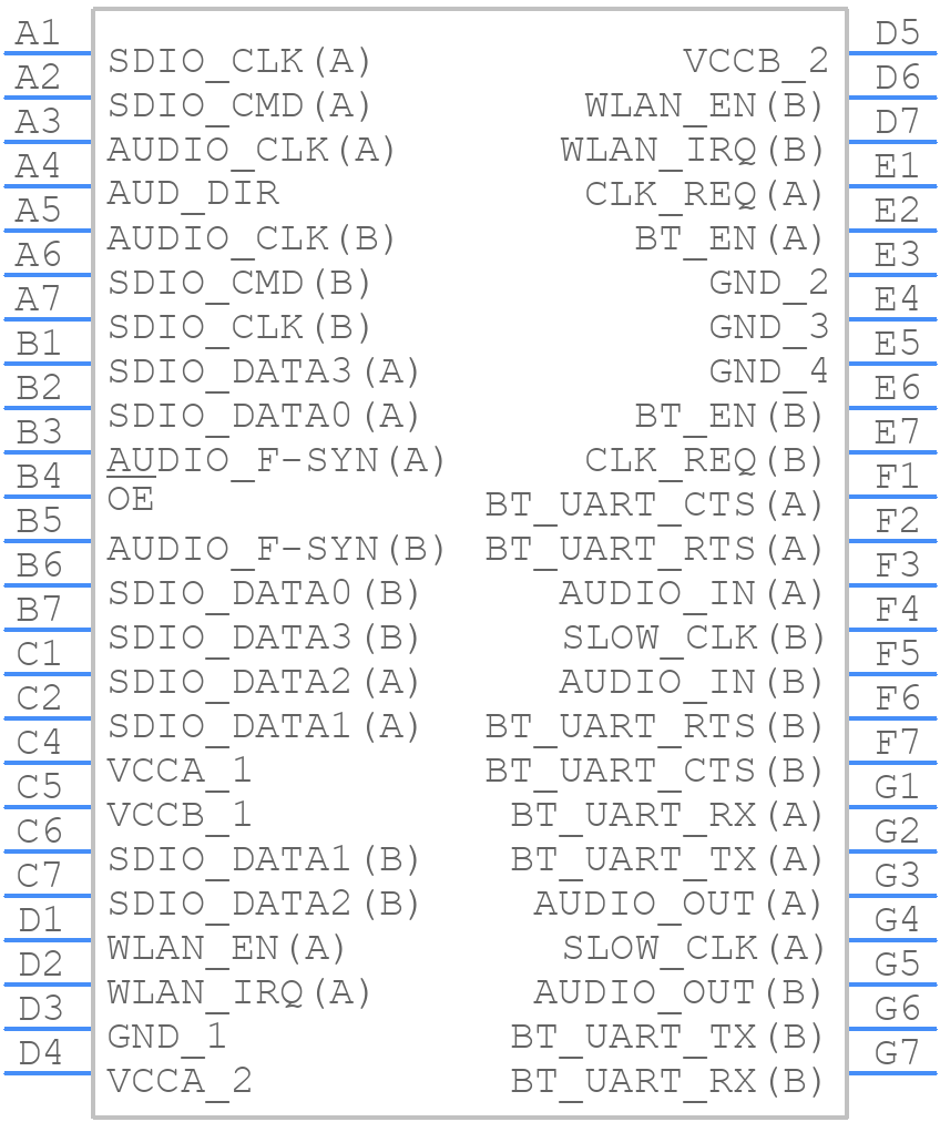 TWL1200ZQCR - Texas Instruments - PCB symbol