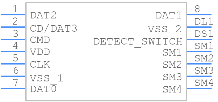 5025700893 - Molex - PCB symbol