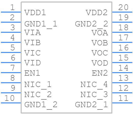 ADUM1445ARSZ - Analog Devices - PCB symbol