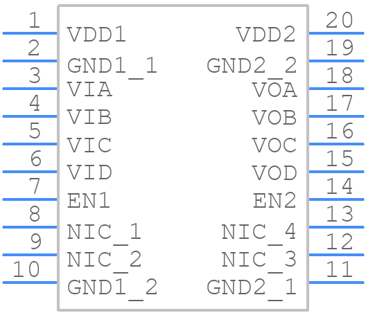 ADUM1440ARSZ - Analog Devices - PCB symbol