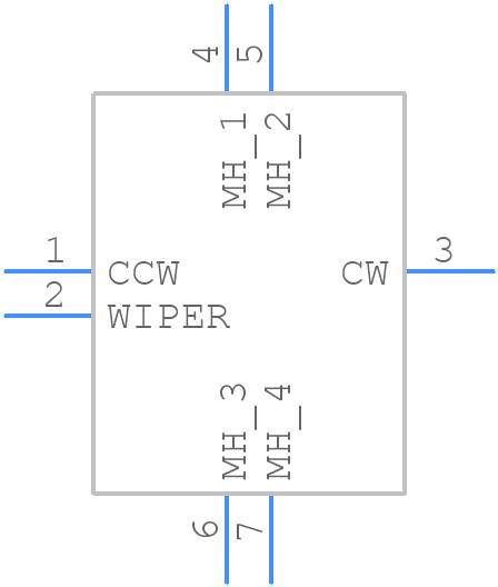PTA3043-2015DPB104 - Bourns - PCB symbol