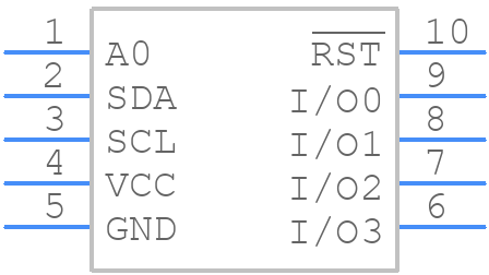 DS4510U-10+ - Analog Devices - PCB symbol