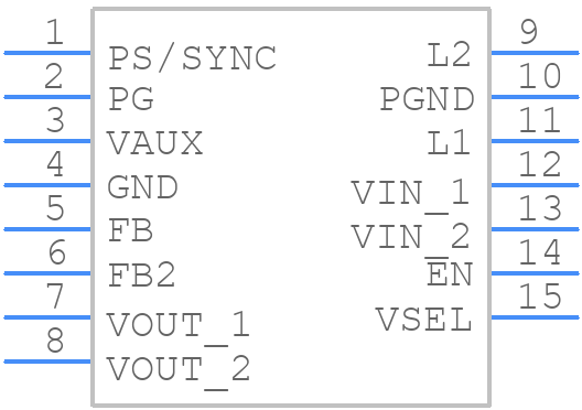 TPS63070RNMT - Texas Instruments - PCB symbol
