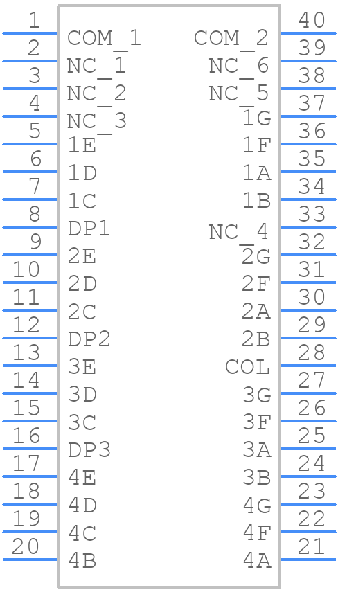 LCD-S401C71TF-1 - Lumex - PCB symbol