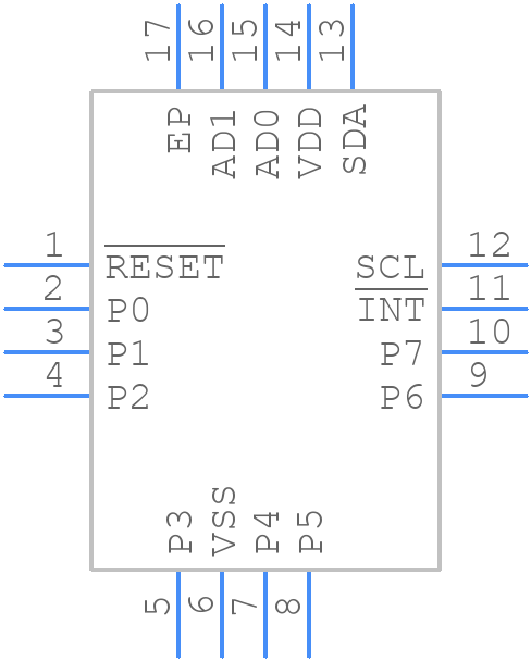 PCA9672BS,118 - NXP - PCB symbol