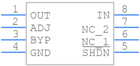 LT1962IMS8#PBF - Analog Devices - PCB symbol