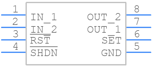 MAX1857EUA47+T - Analog Devices - PCB symbol
