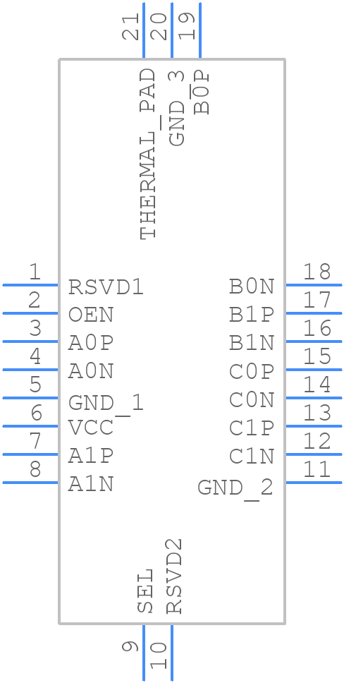 HD3SS3212IRKST - Texas Instruments - PCB symbol