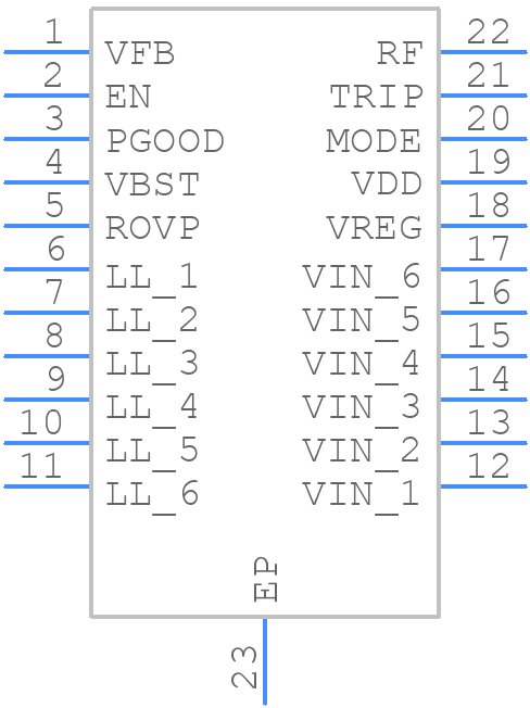 TPS53318DQPT - Texas Instruments - PCB symbol