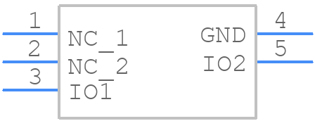 TPD2E2U06DRLR - Texas Instruments - PCB symbol