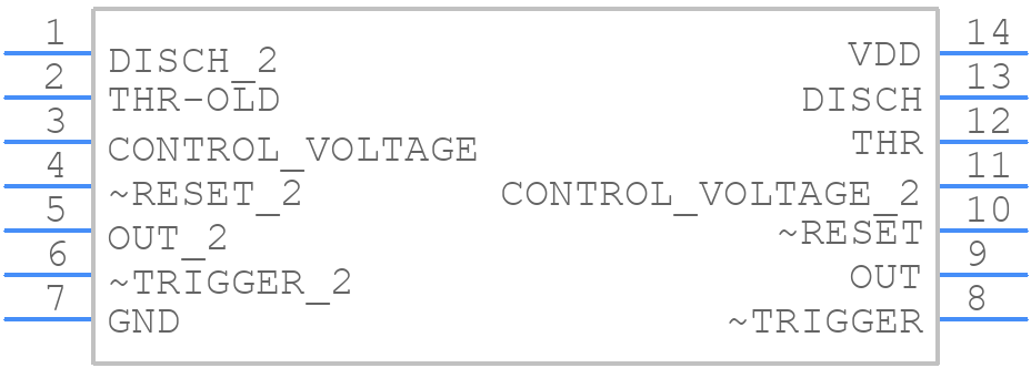 ICM7556MJD - Renesas Electronics - PCB symbol