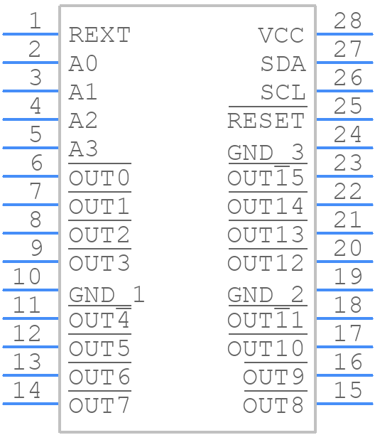 TLC59116IPWR - Texas Instruments - PCB symbol