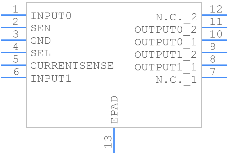 VND7140AJ12TR - STMicroelectronics - PCB symbol